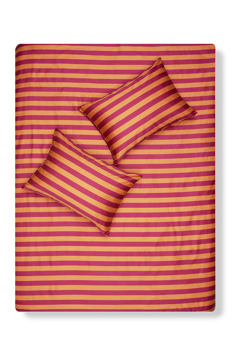 Artist Bedding Collection "Stripe Savvy Burnt Orange" by Michele Ronde