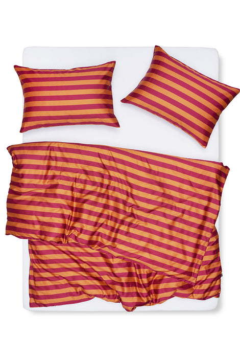 Artist Bedding Collection "Stripe Savvy Burnt Orange" by Michele Ronde
