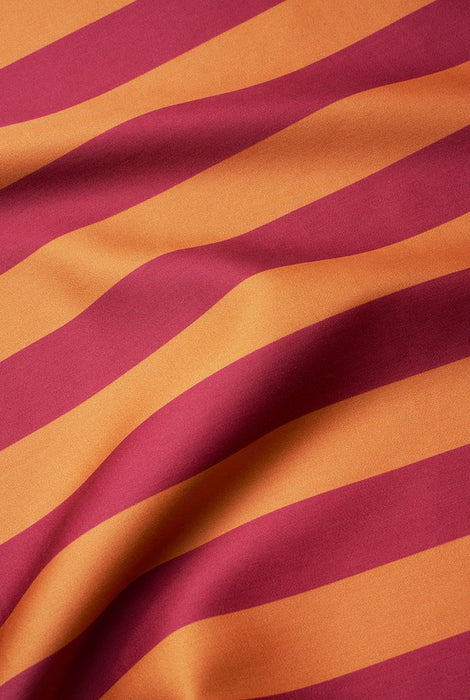Artist Bedding Collection "Stripe Savvy Burnt Orange" by Michele Ronde