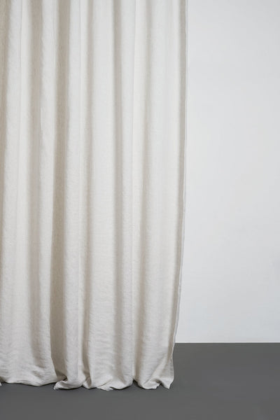 Linen Curtains Two Tone Stonewashed in Nature Color