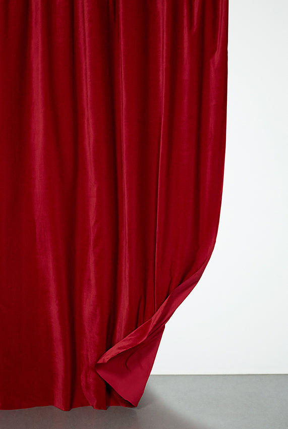 Red buy Velvet Curtains