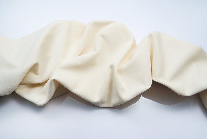 Velvet Curtain in White Color- Extra Wide