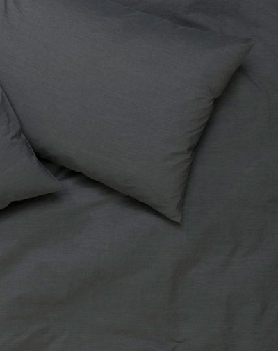 Vintage Egyptian Cotton Bedding in Anthracite Color