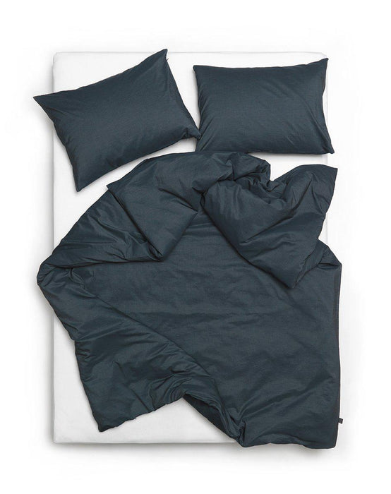 Vintage Egyptian Cotton Bedding in Denim Color