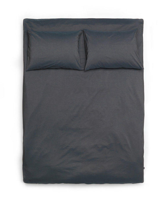 Vintage Egyptian Cotton Bedding in Graphite Blue Color