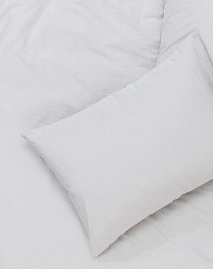 Vintage Egyptian Cotton Bedding in Light Grey Color