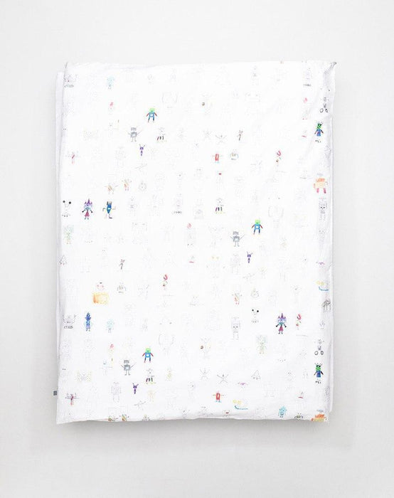Kids Bedding "Robot Land" by Natalie Born