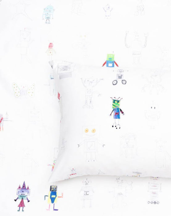 Kids Bedding "Robot Land" by Natalie Born