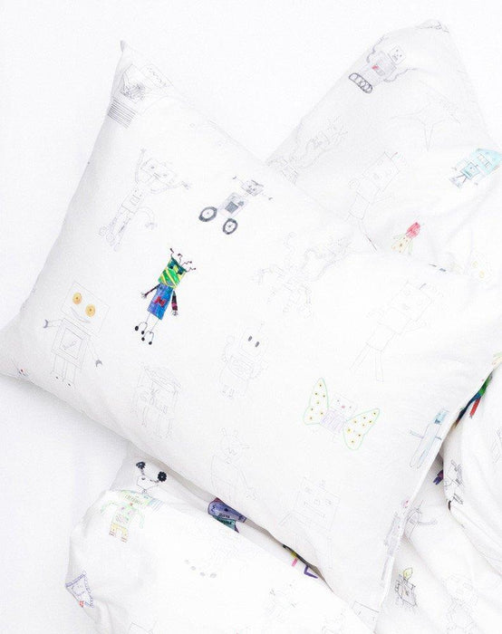 Kids Bedding "Robot Land" by Natalie Born