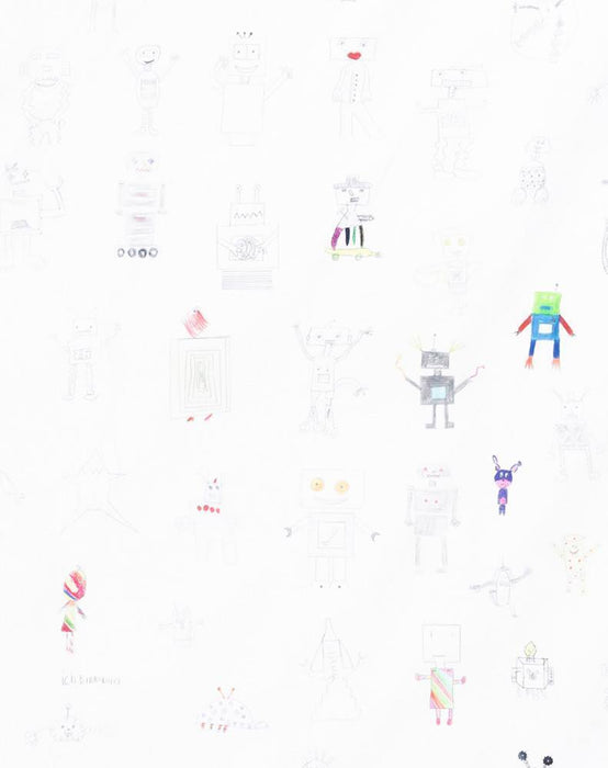 Kids Bedding "Robot Land" by Natalie Born