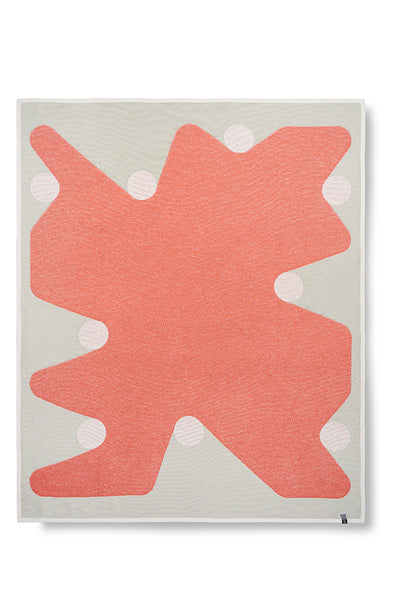 Couverture en coton "Marble Race" de Federico Angi