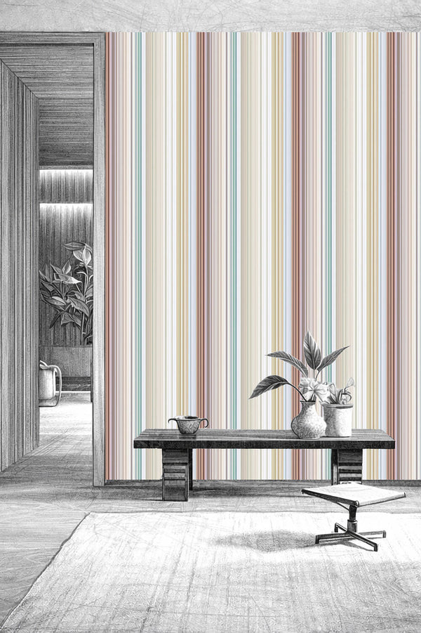 Wallpaper "Stripe Tease 50" by Michele Rondelli