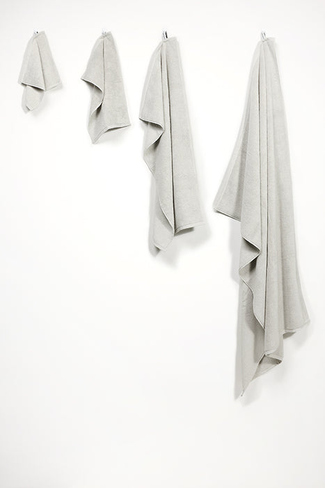 Organic Cotton Towels – Marble Grey-ZigZagZurich