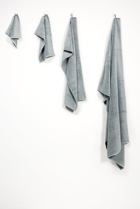 Organic Cotton Towels – Steel Grey-ZigZagZurich