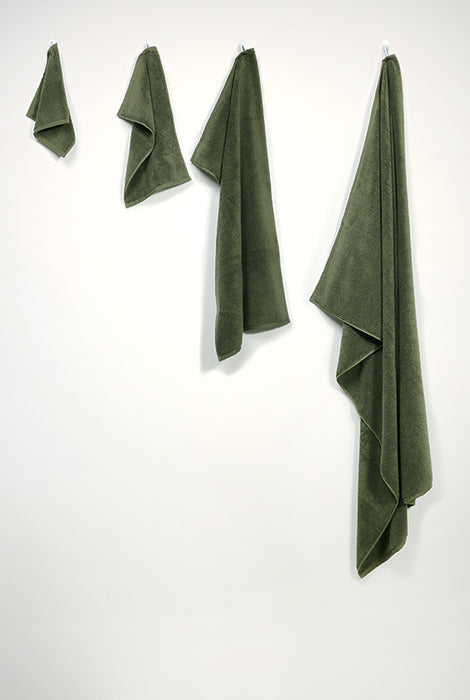 Organic Cotton Towels – Forest Green-ZigZagZurich