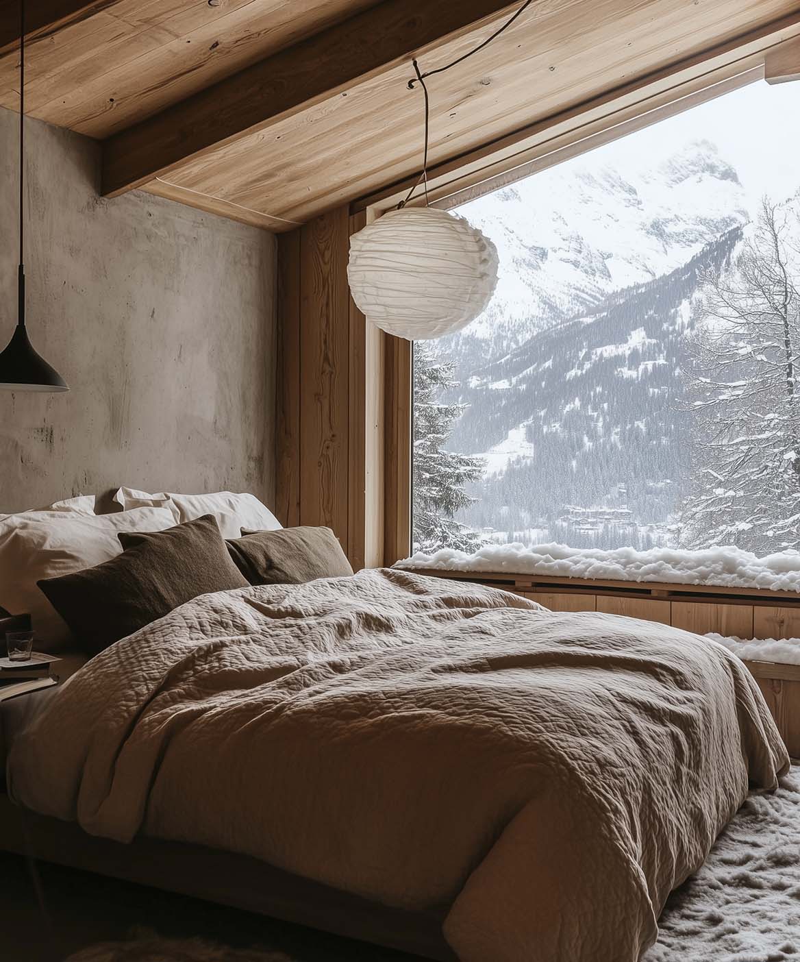 Wie man ein neutrales Schlafzimmer mit ruhigen Farben, Texturen und Charakter gestaltet