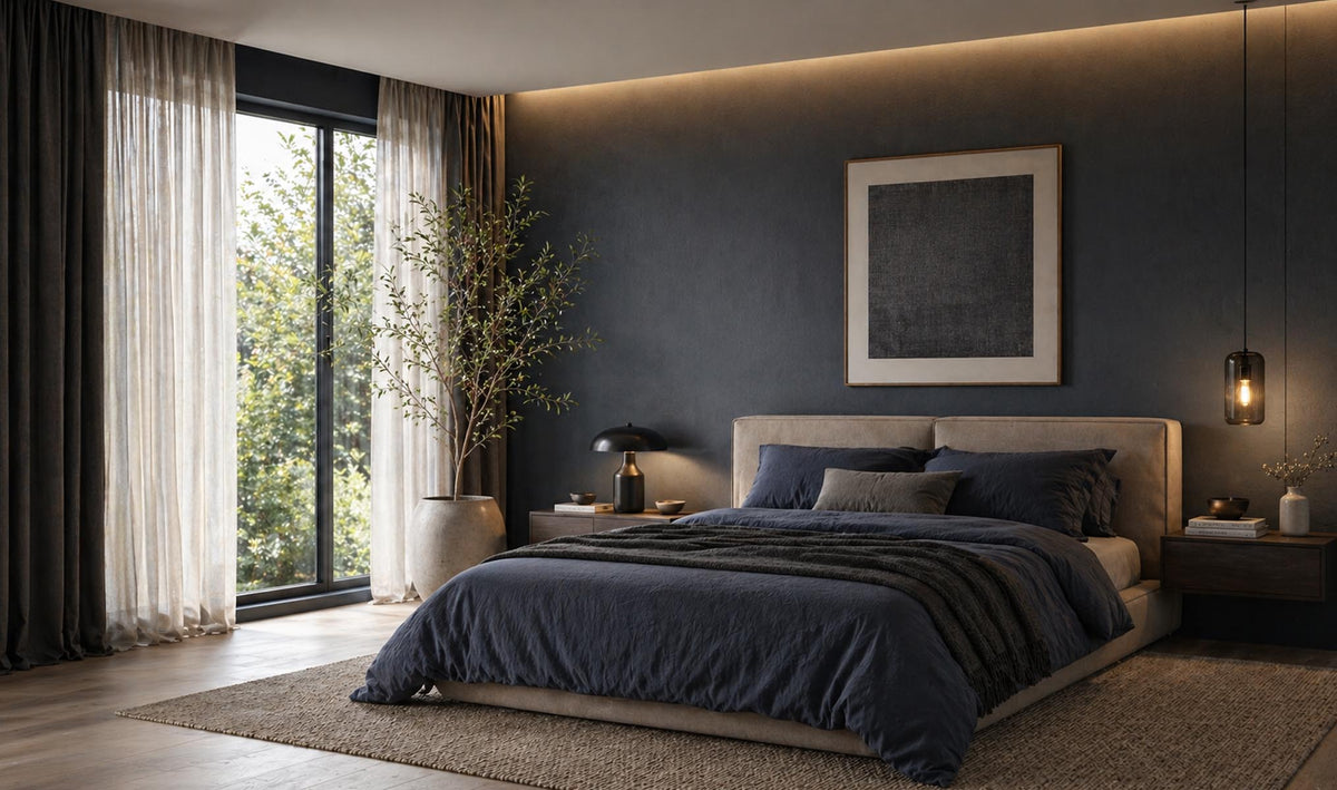 Layering Texture and Material for a Soft Minimalist Atmosphere