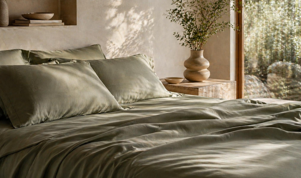 Comment le satin de coton évolue au toucher et à l'usage