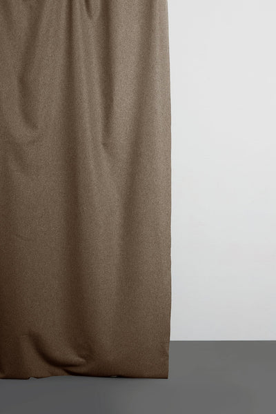 Twill Gaberdine Weave Curtain “Harry” in Chestnut