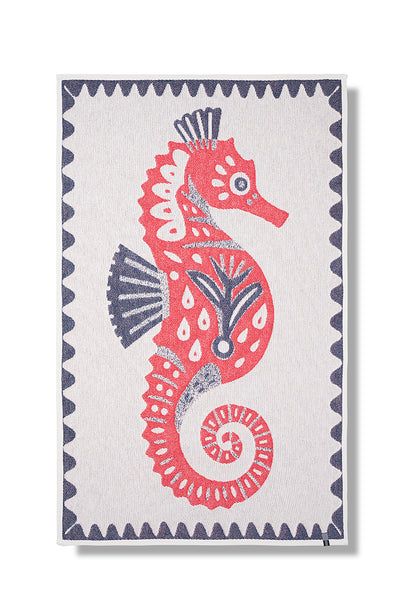 Cotton Beach Towel & Mini Blanket “Hippocuddle” by Dario Cortese
