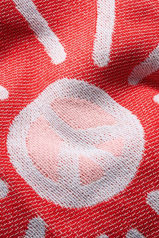 Cotton Beach Towel & Mini Blanket “Love” by Jody Barton – ZigZagZurich