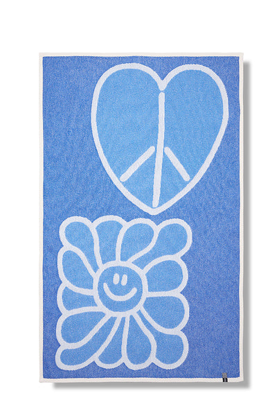Cotton Beach Towel & Mini Blanket “Peace” by Jody Barton